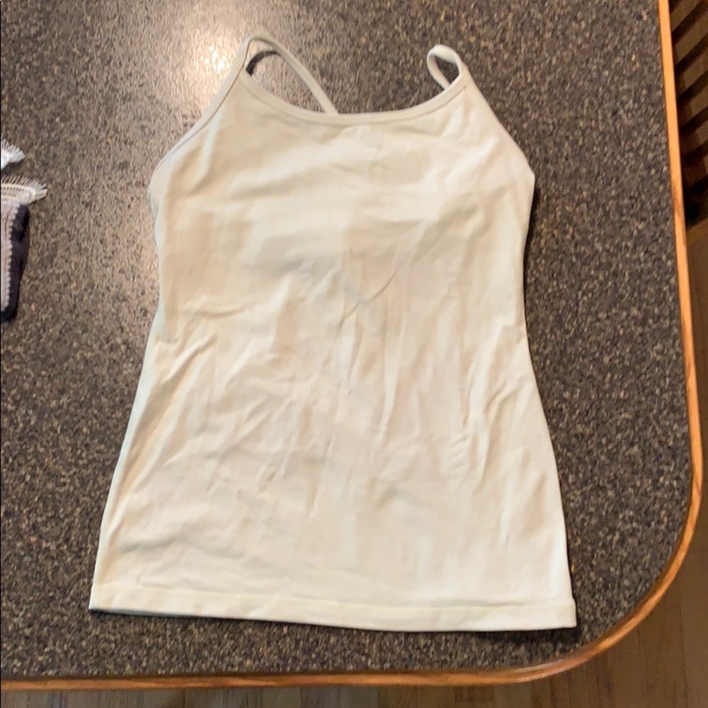Lululemon power y tank in lime yellow